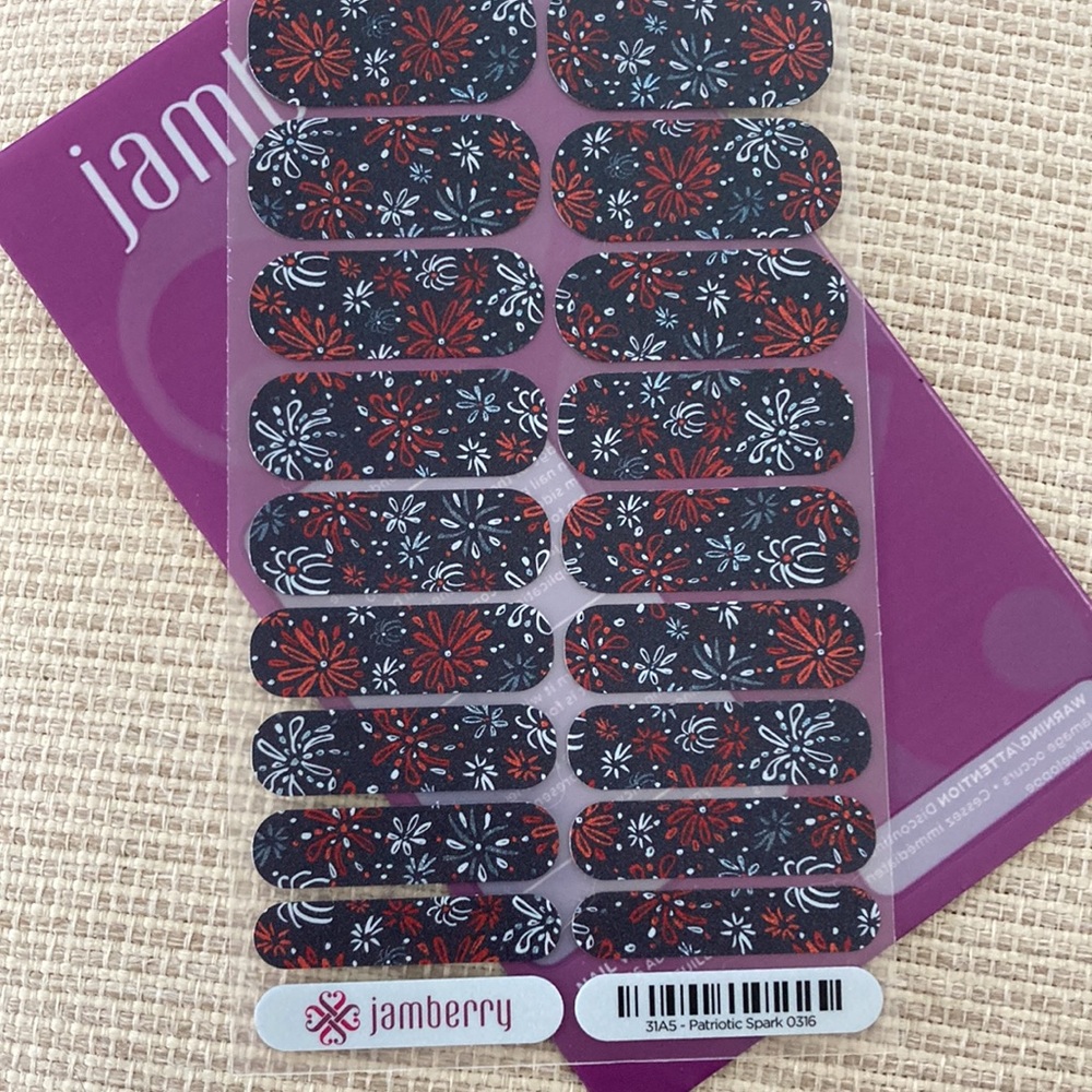 💅🏻 Patriotic Spark | Jamberry Nail Wraps 💅🏼